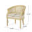 Wood And Cane Accent Chair-620678354