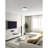 24'' Gray & White Modern LED Flush Mount Ceiling Light for Bedroom, Entryway, Hallway – Integrated LED Drum Shade Fixture-28304808-28304810