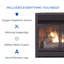 Foyer encastrable au gaz naturel / propane sans évent
