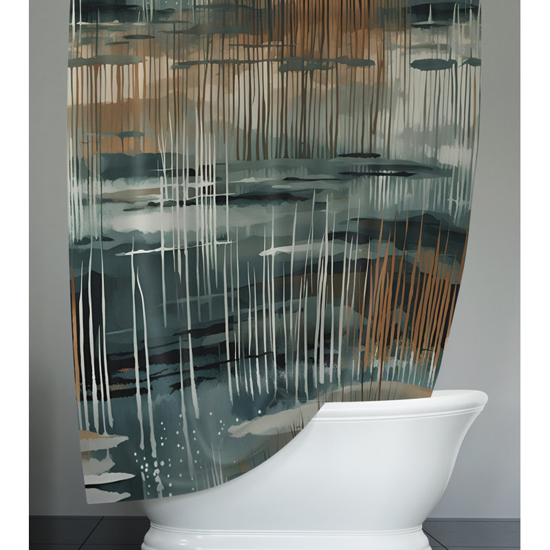 Rideau de douche abstrait Gottman, H 72 po x l 70 po