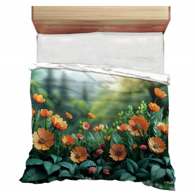 Wildflowers Nature Forest Polyester / Microfiber Floral Comforter