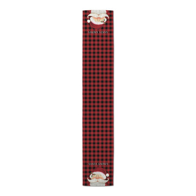 Enar Plaid Christmas Table Runner