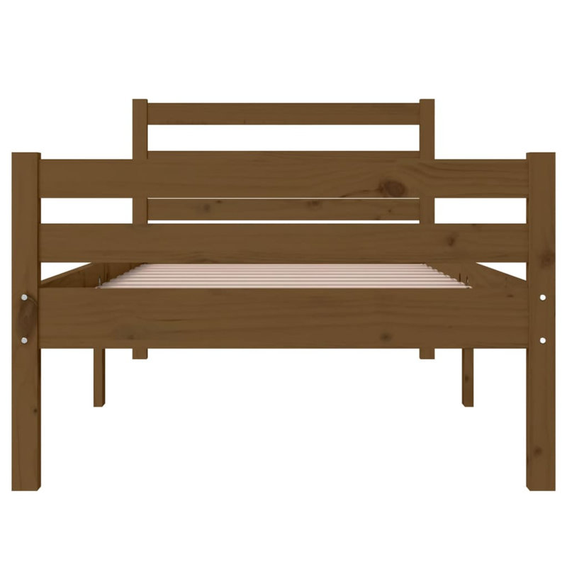 Maxton Solid Wood Bed, Black, 200 x 200cm