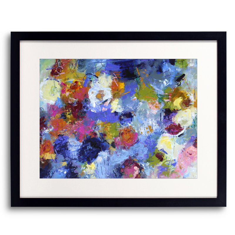 Capricieuse par Elizabeth Chapman - Peinture, H 17,25 po x l 21,25 po, Papier avec cadre noir
