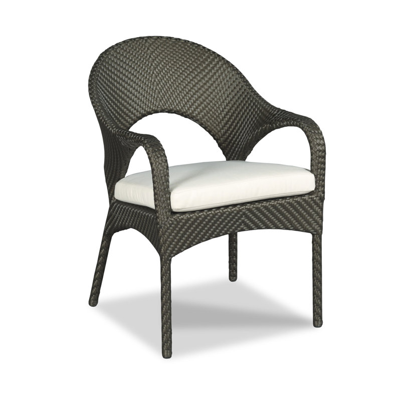 Chaise de patio avec coussin Ventana, Espresso