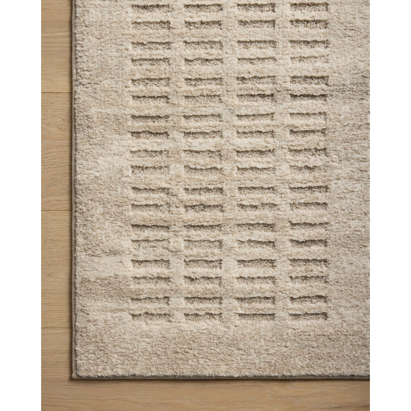 Amber Lewis x Loloi Monty  Ivory / Beige Area Rug, Rectangle 7'10" x 10'