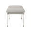 Banc rembourré avec pieds en acrylique Boucle
