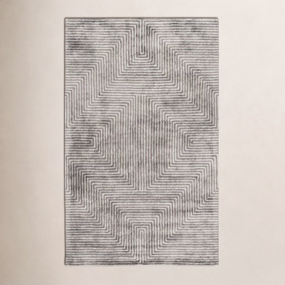 Balos Hand-Tufted Geometric Viscose Rug