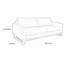 Canapé Dome avec 2 coussins décoratifs, bois massif-102361206-123532576