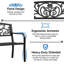 Antique Style  Metal Outdoor Bench-669611138