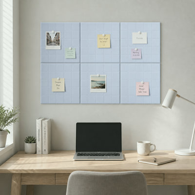 Paquet de 12 panneaux muraux auto-adhésifs de 12 po x 12 po x 0,4 po, insonorisants haute densité 12 po, babillard décoratif 3D et babillard pour décoration murale, tableau d'affichage et alternative en liège pour chambre à coucher, bureau, studio