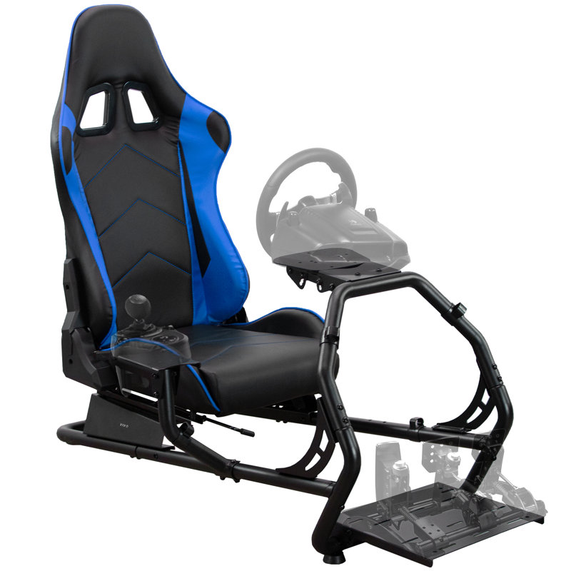 Simulator Cockpit Steering Wheel Stand With Chair Racing Seat