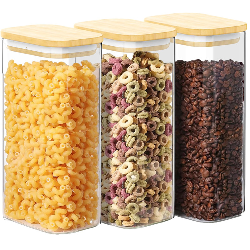 Glass Jar - Set of 3, 1700ml