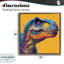 Cadre flottant Vibrant Portrait T-Rex, design par Wumples-27809402-27809398