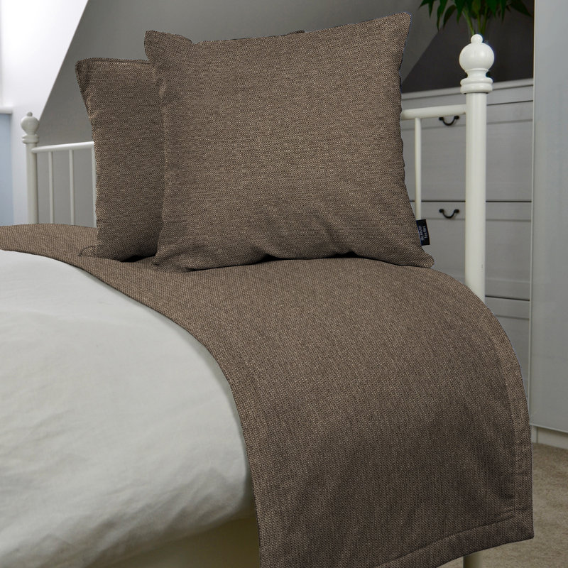 Andillac Waffle Throw Blanket, W50 x L255cm, Brown