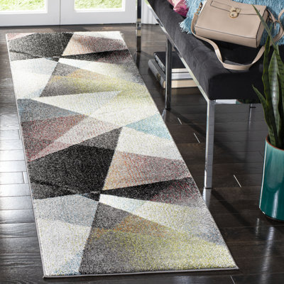 Asumi Wimbled Grey/Brown Area Rug