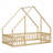 House-Shaped Floor Bed with Fence, Guardrails-834386818-834386817
