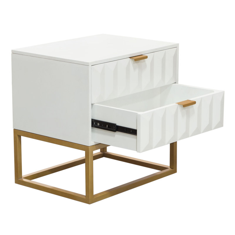 Table d'appoint 2 tiroirs Spectrum