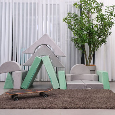 Couch Kids For Toddler & Children, Kids Couch Fort Building Kit For Playroom Furniture