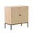 Set of 2 Rolland A Console Table Side Table with Rattan Door