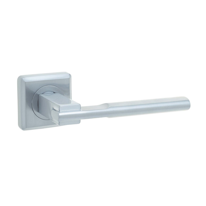 Seros Door Handle, Satin Chrome