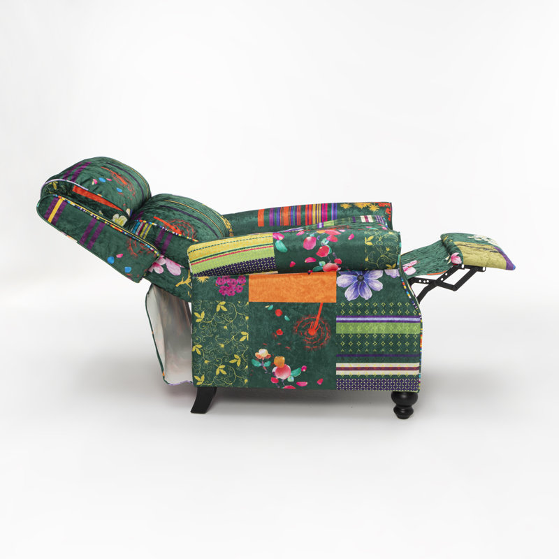 Mary Rowena Manual Recliner, Green