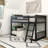 Brubaker Kids Twin Over Twin Bunk Bed-1257710140