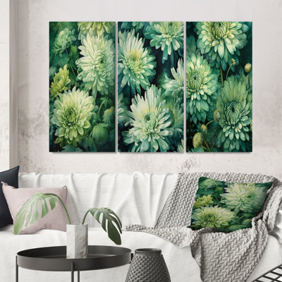 " Chrysanthemums Natures Melody " 3 - Pieces