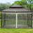 10' X 12' Universal Replacement Mesh Sidewall Netting For Patio Gazebos And Canopy Tents With Zippers, (Sidewall Only), Beige