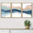 Pastel Watercolor Blue Paint Stroke Abstract Landscape- Framed Canvas Print Wall Art Work Home Decor-73380130-119018272