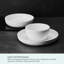 Service de vaisselle 9 pièces Mikasa Delray, service pour 3, porcelaine, blanc