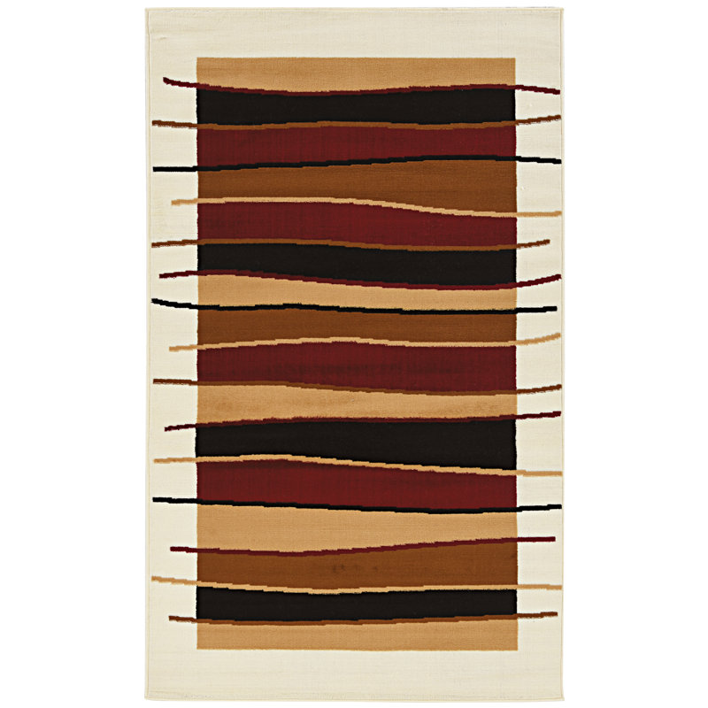 Tapis crème tissé à la machine Aasir
