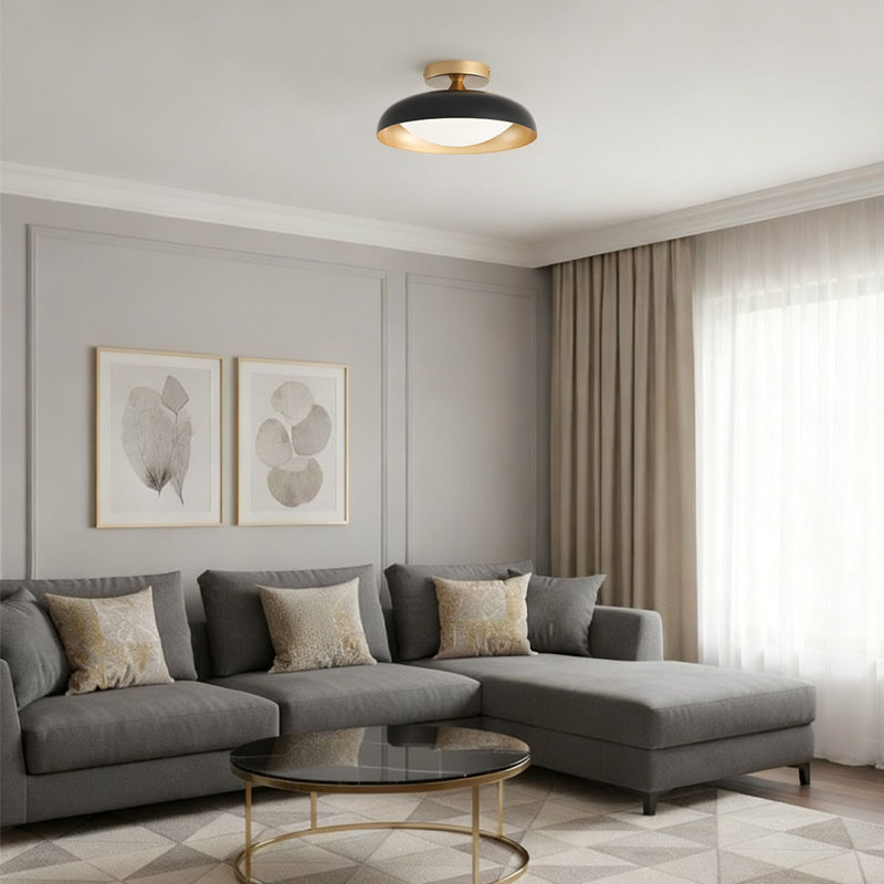 3000K/4000K/6000K Classic Design Semi-Flush Mount Light