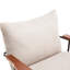 Méridienne moderne à bascule beige - Accent avec base de salon en métal robuste-747802332