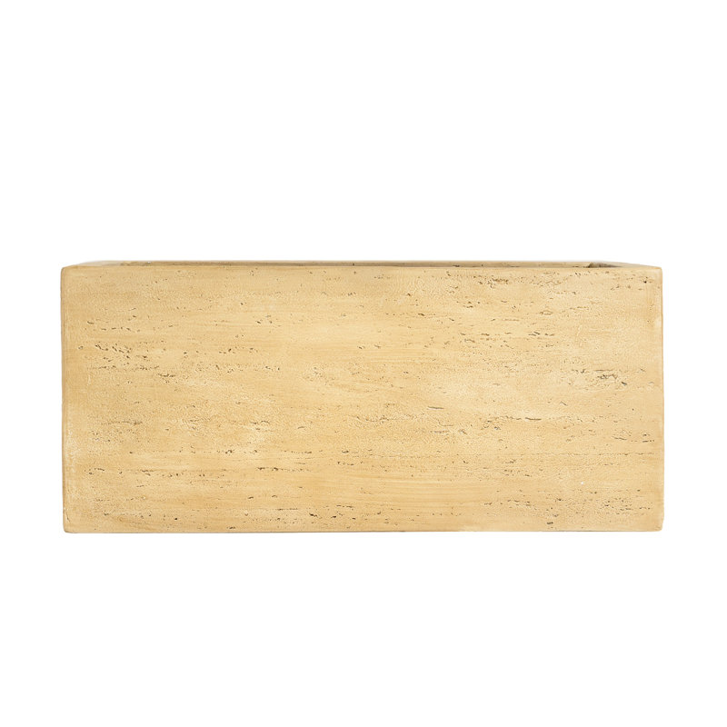 MGO Handmade Rectangle Planter Box, Antique Brown