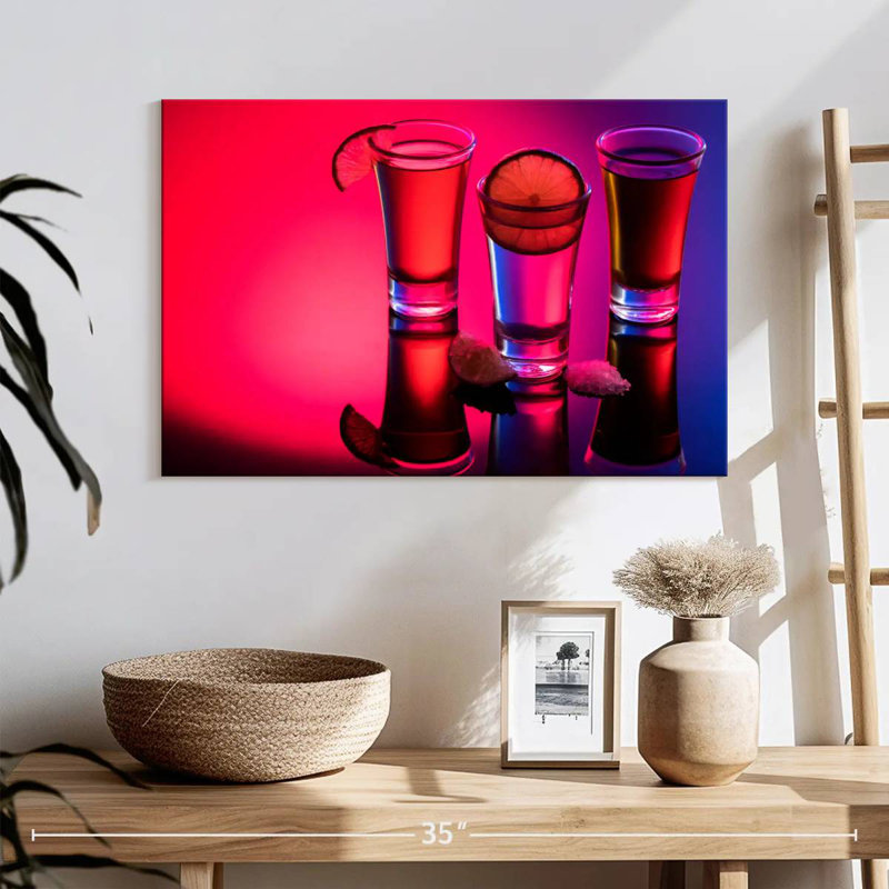 Yarlin Tequila Shots Reflection, 30" H x 45" W