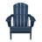 Wolak High Density Polyethylene Folding Adirondack Chair With Double Cup Holder-360845495