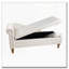 Chaise longue en velours avec rangement, coussin et garniture cloutée-1090968678