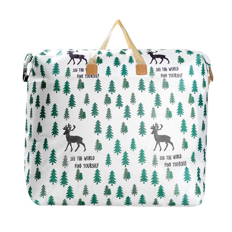 Largecapacity Storage Bag With Handle Largecapacity Storage Bag Foldable Storage Bucket For Quilt Blanket