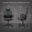 Fauteuil de jeu de course et de course ergonomique en cuir Inbox Zero-714855868