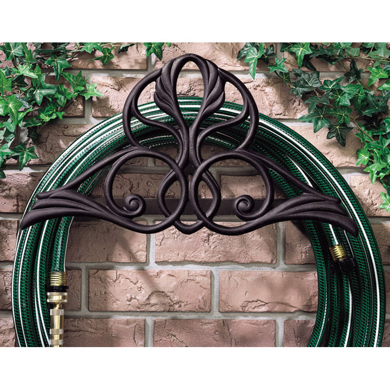 Support de tuyau mural en aluminium, Bronze français