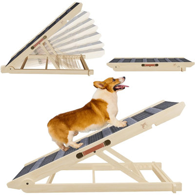 Rampe pour chien en bois