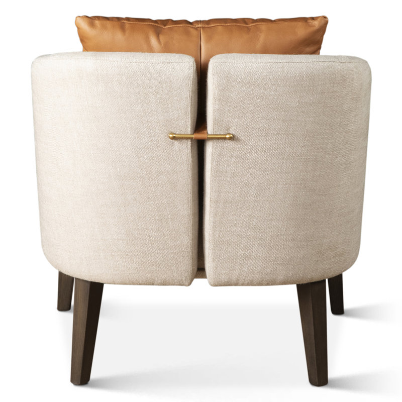 Olivia Armchair in Beige Linen