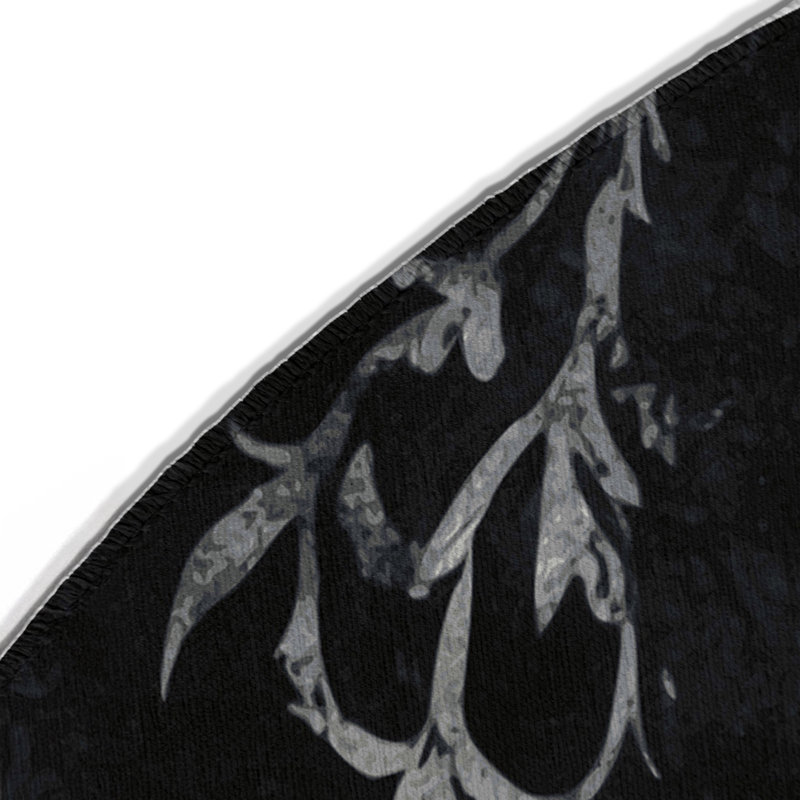 Tapis intérieur et extérieur Dusk Whorl, Rond 5 pi