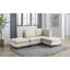 Canapé modulaire rembourré avec pieds en métal-955132354