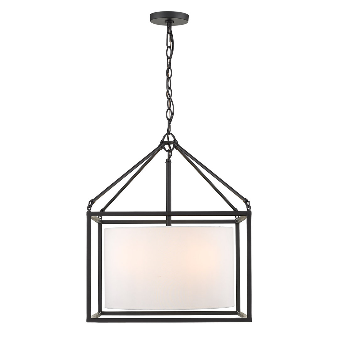 Hodder 5 - Light Steel Dimmable Square Chandelier Laurel Foundry Modern Farmhouse®