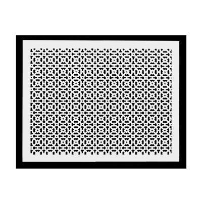 Ouverture de conduit 20 po x 24 po AIR | Grille d'air lourde en fonte d'aluminium (22 po x 26 po au total) | Thermolaqué