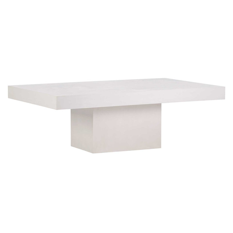 Perpetual Outdoor Coffee Table, Ivory White