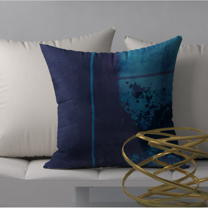 Housse de coussin décoratif carrée exotique raffinée, 20 po x 20 po