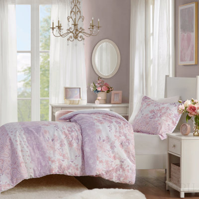 Floral Paisley Duvet Cover Set Full/Queen